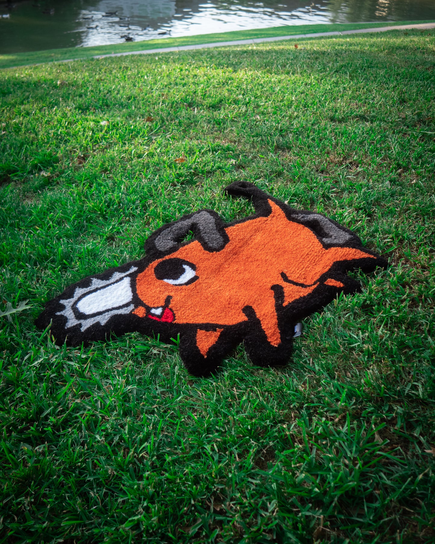 Chainsaw Dog Rug